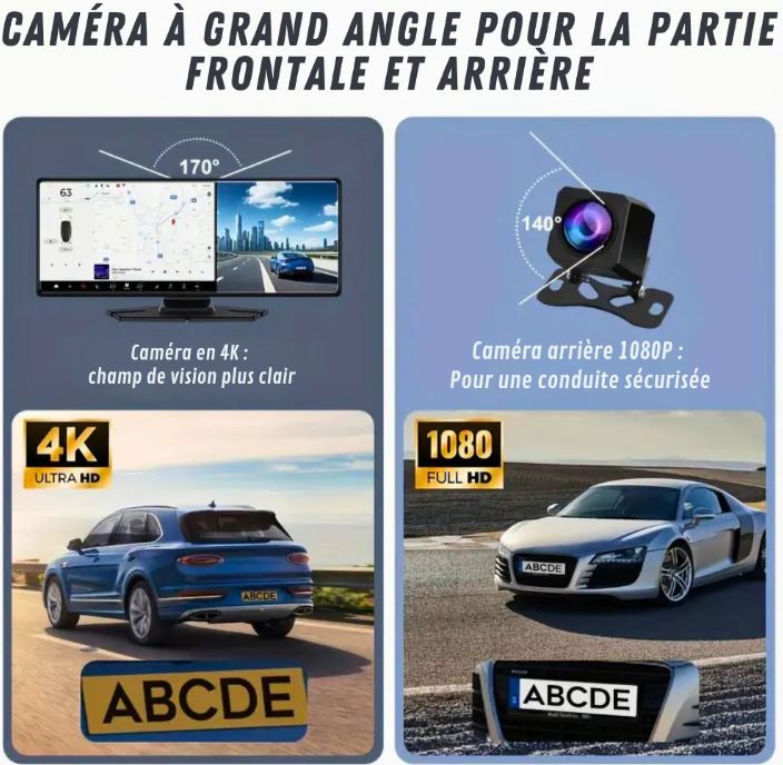 Écran CarPlay avec Caméra Embarquée | La Technologie Suprême®