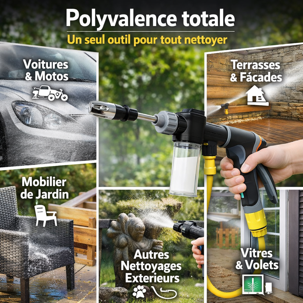 Pistolet de Lavage Haute Pression Portable