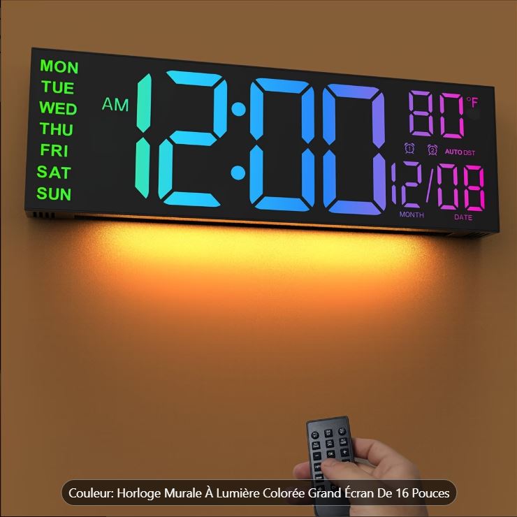 Montre Murale Numérique LED