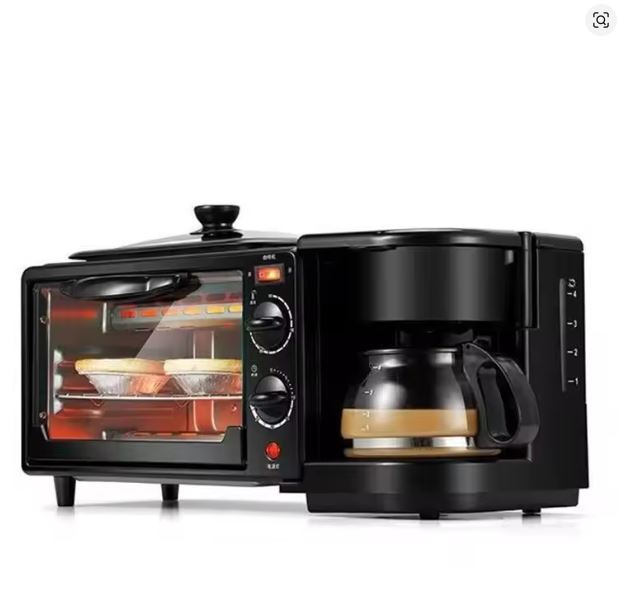 Mini Four 3 en 1 (Four + Plaque de cuisson et Cafetière)