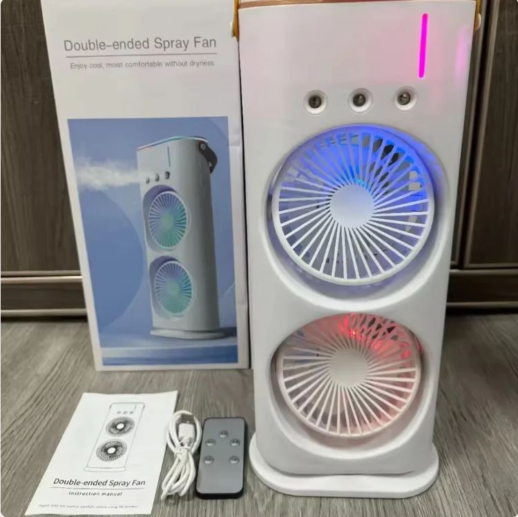 Ventilateur de pulvérisation de climatisation à double tête