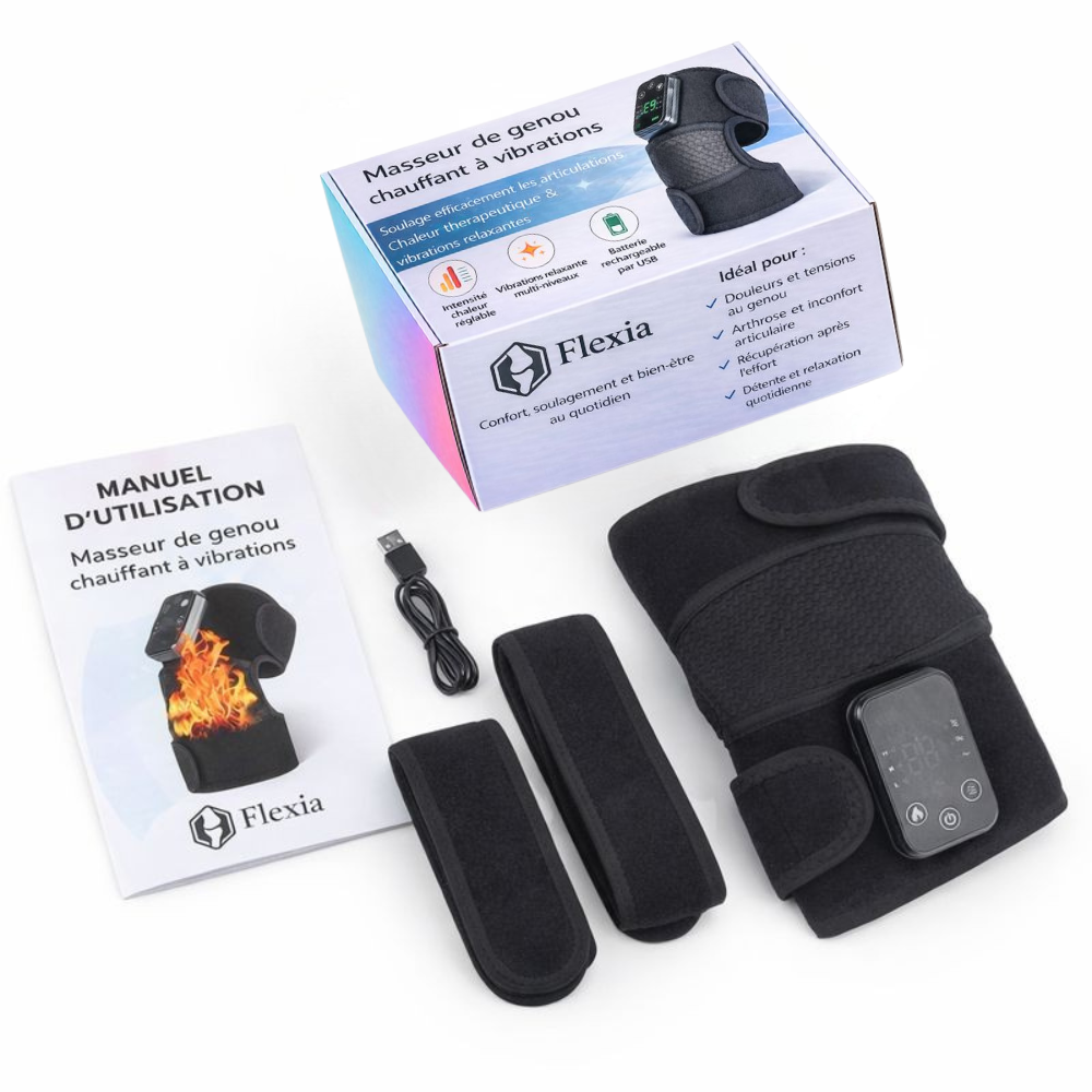 Genouillère Chauffante et Massante Flexia™
