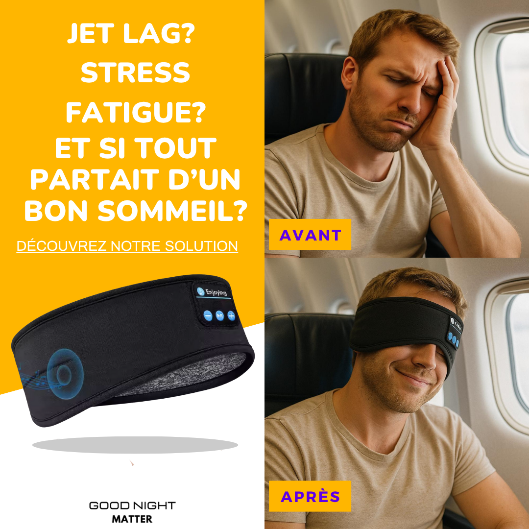 MASQUE DE SOMMEIL ET VOYAGE BLUETOOTH 3D - PURE NIGHT®