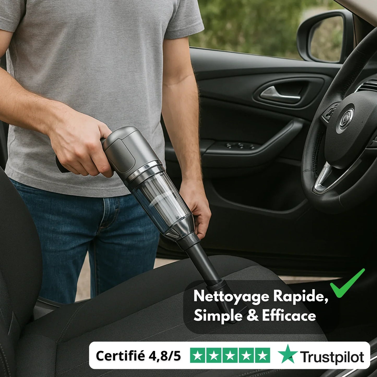 PULSE Aspirateur Voiture : La Propreté Ultime Sans Fil