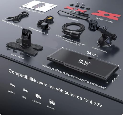 Écran CarPlay avec Caméra Embarquée | La Technologie Suprême®