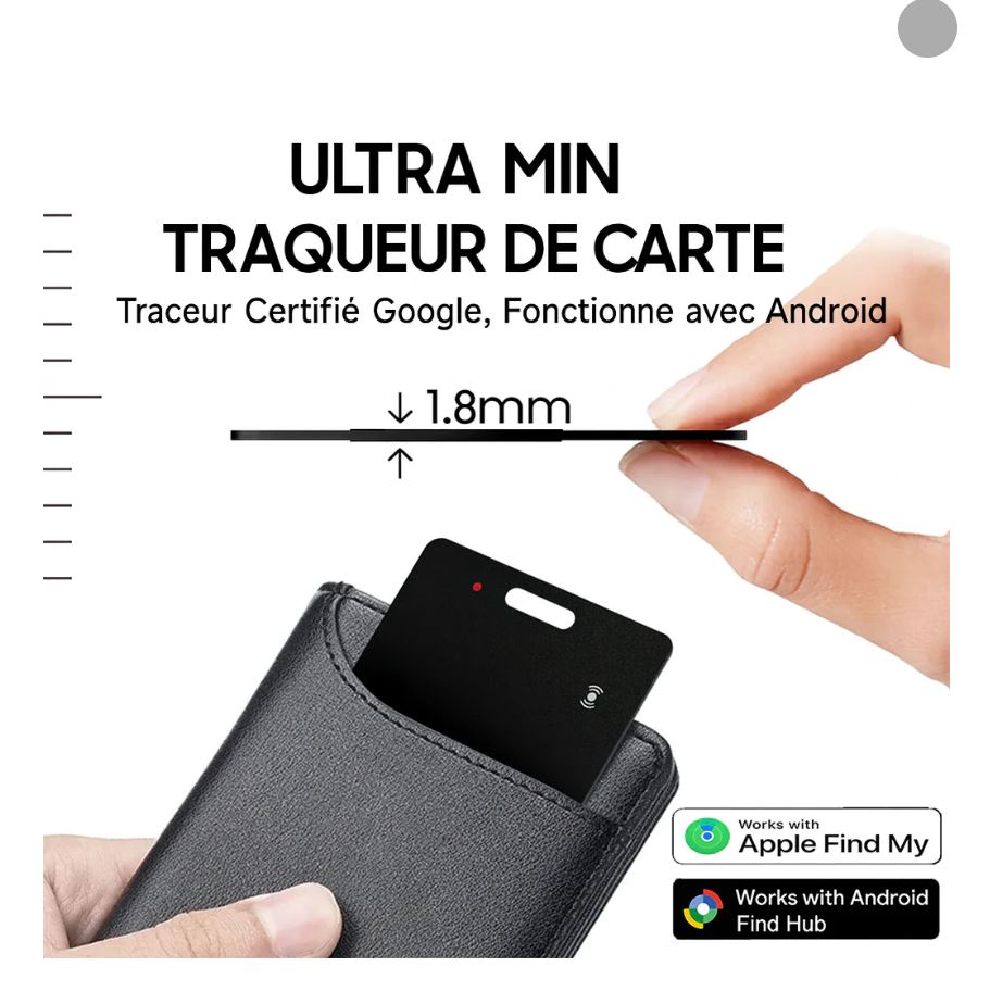 Smart Track Card - Le traceur GPS ultrafin ( Dispositif de suivi en temps réel, Anti Perte )