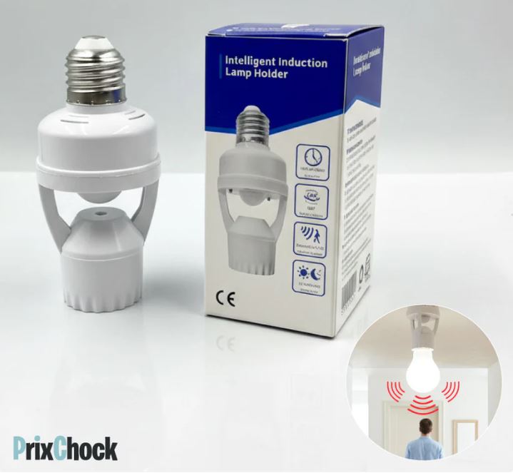 Douille Lampe avec Détecteur de Mouvement
