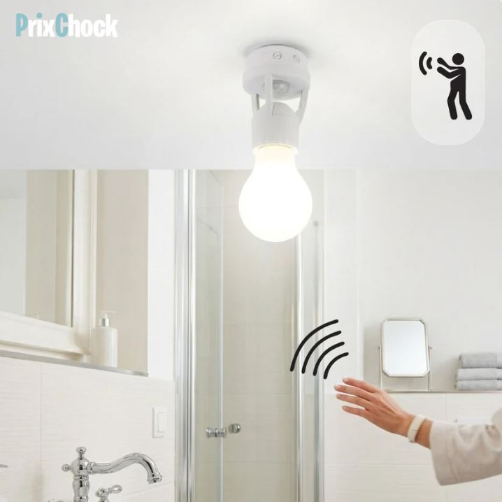 Douille Lampe avec Détecteur de Mouvement