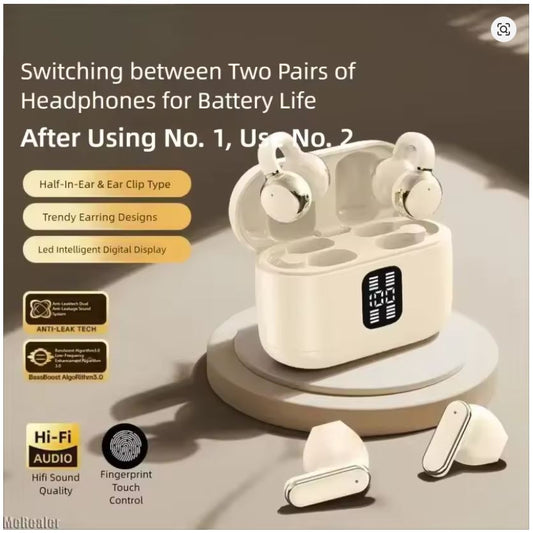 Écouteurs Sans Fil Q16 – Bluetooth 5.4 avec Écran LED