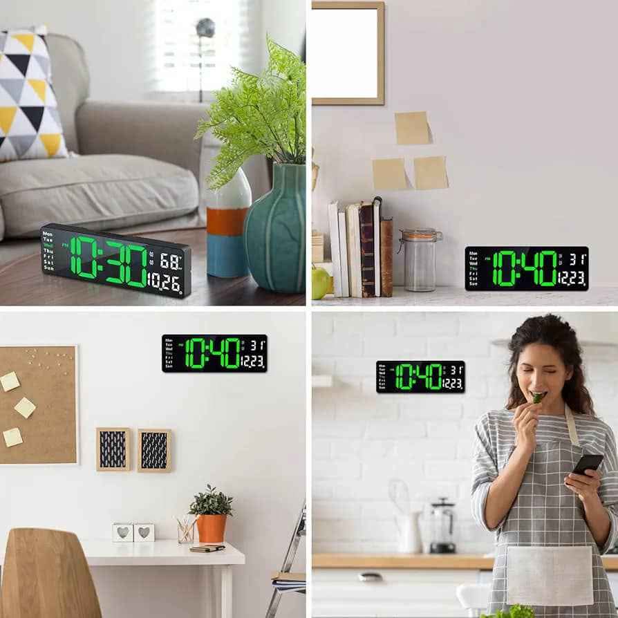 Montre Murale Numérique LED