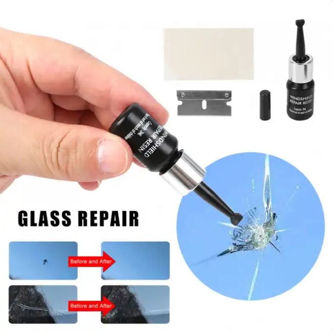 Kit de Réparation de Pare-Brise – Résine Anti-Fissure
