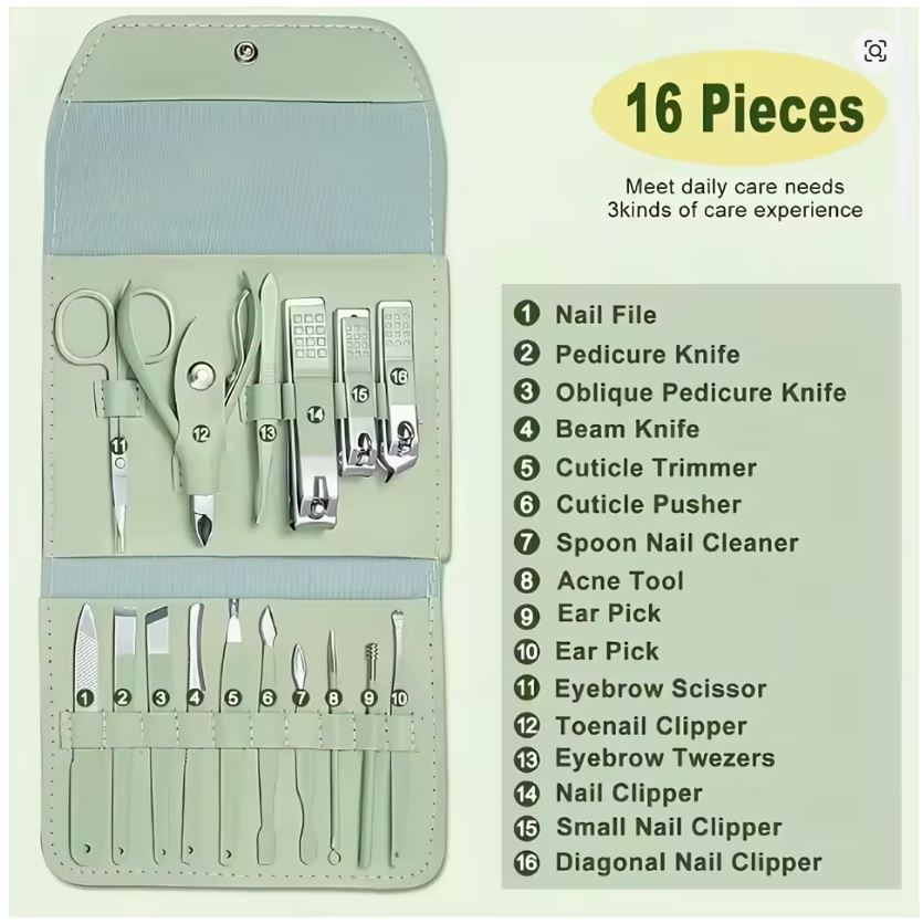 Kit Manucure Premium 16 Pcs