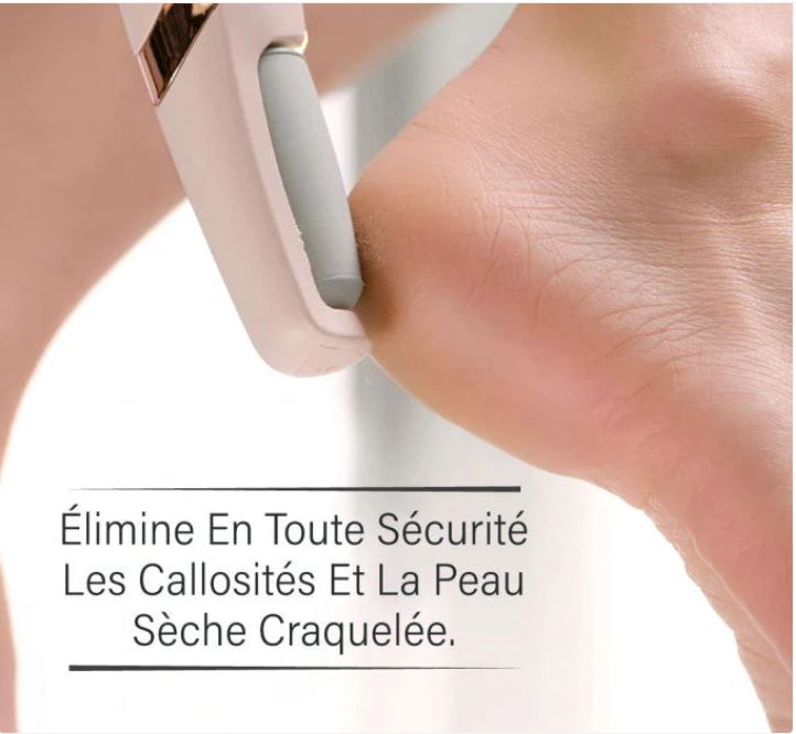 Lime À Pied Électrique Pour Nettoyage De La Peau Dure Et Morte De Talons Et Ongles À 2 Rouleau