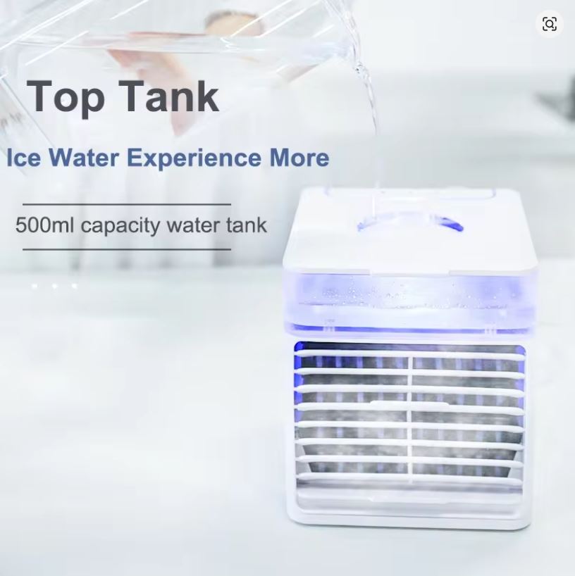 Mini Climatiseur Portable – Refroidit, Humidifie & Purifie l’air