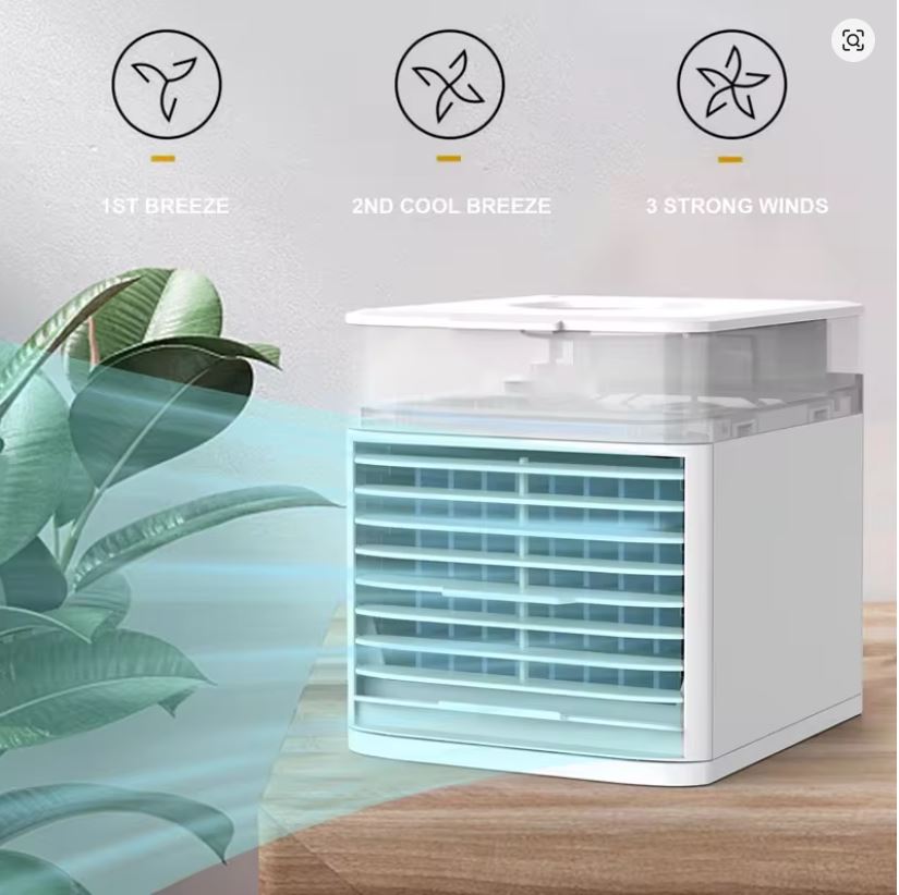 Mini Climatiseur Portable – Refroidit, Humidifie & Purifie l’air