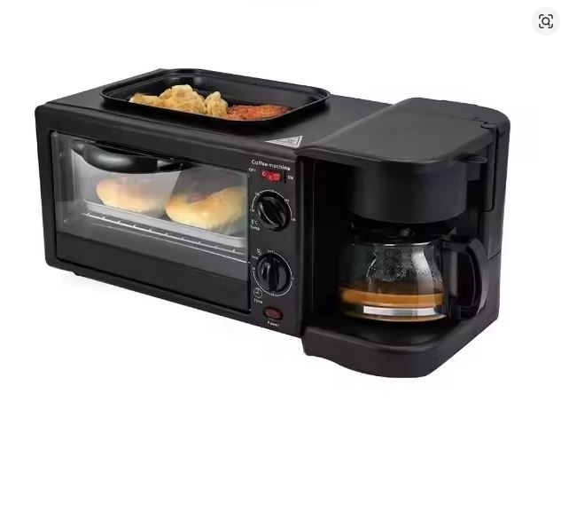 Mini Four 3 en 1 (Four + Plaque de cuisson et Cafetière)