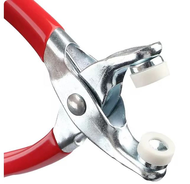 PINCE À ŒILLETS AVEC KIT D’ŒILLETS MÉTALLIQUES