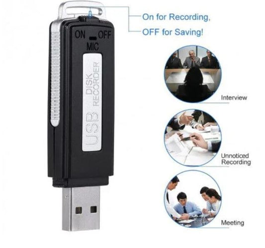 Clé USB Enregistreur Intelligent : Pour Réunions, Cours et Surveillance Discrète