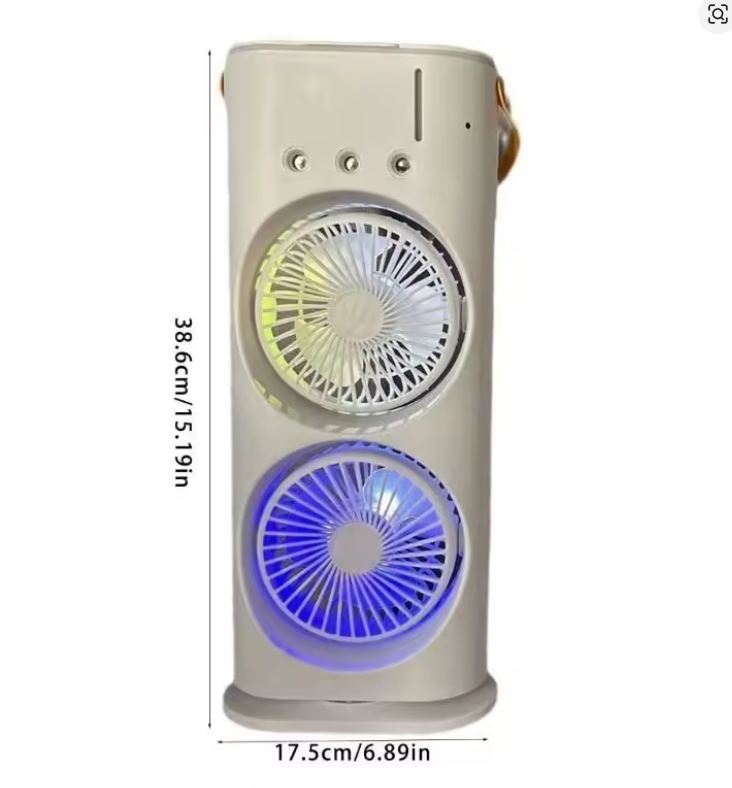Ventilateur de pulvérisation de climatisation à double tête