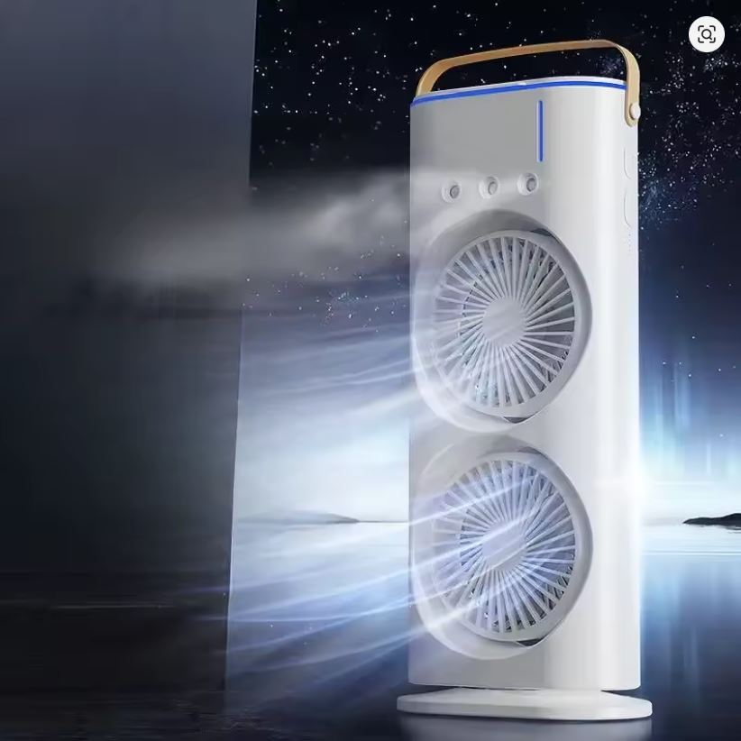 Ventilateur de pulvérisation de climatisation à double tête