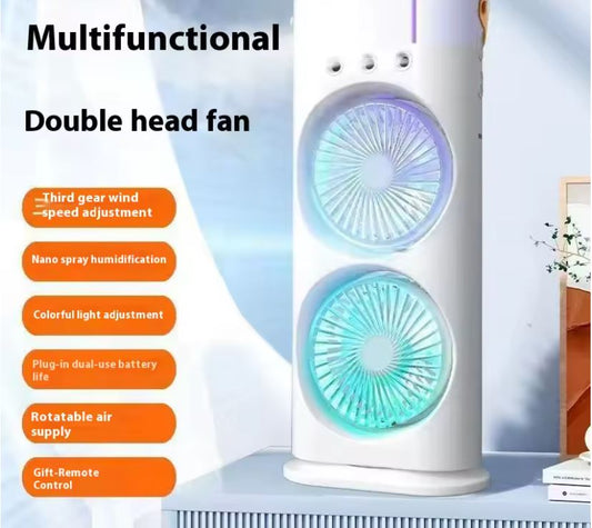 Ventilateur de pulvérisation de climatisation à double tête